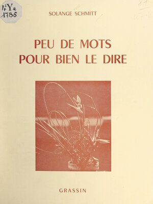cover image of Peu de mots pour bien le dire